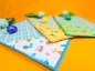 Preview: Baumwollstoff - Happy Easter - kleine Hasen - weiss